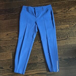 Roz & Ali Blue Cropped Pants Tailored Fit